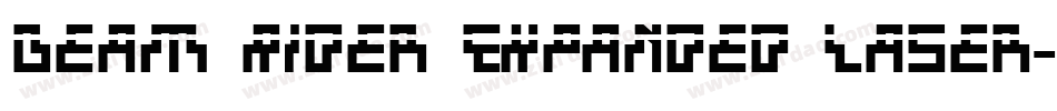 Beam Rider Expanded Laser字体转换